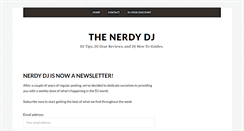 Desktop Screenshot of nerdydj.com